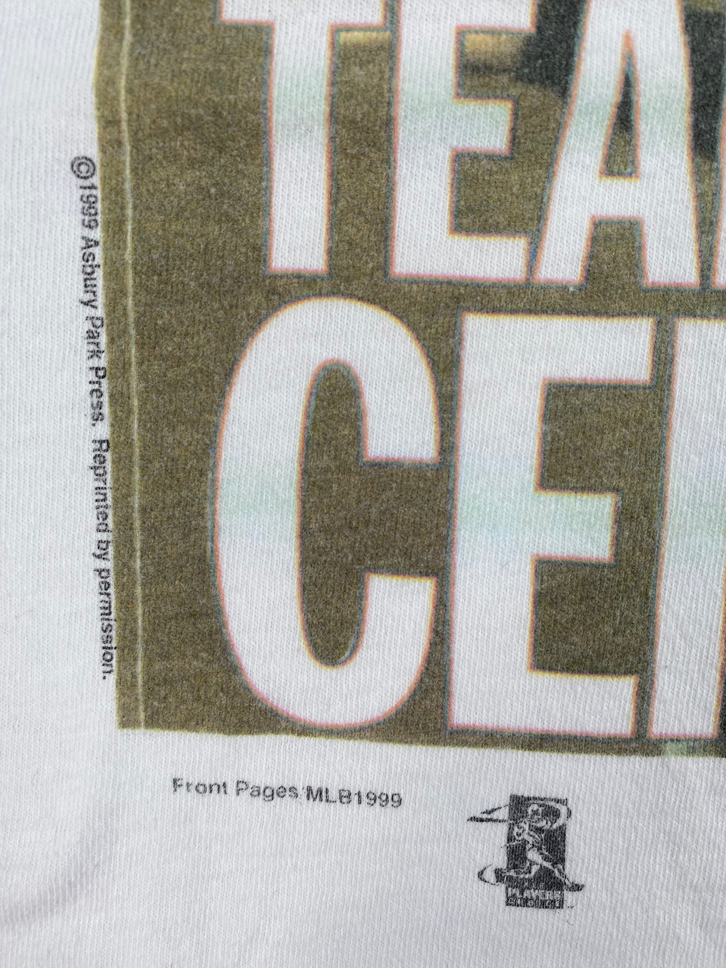 1999 NEW YORK YANKEES Size XXL Vintage MLB T-shirt / A1298