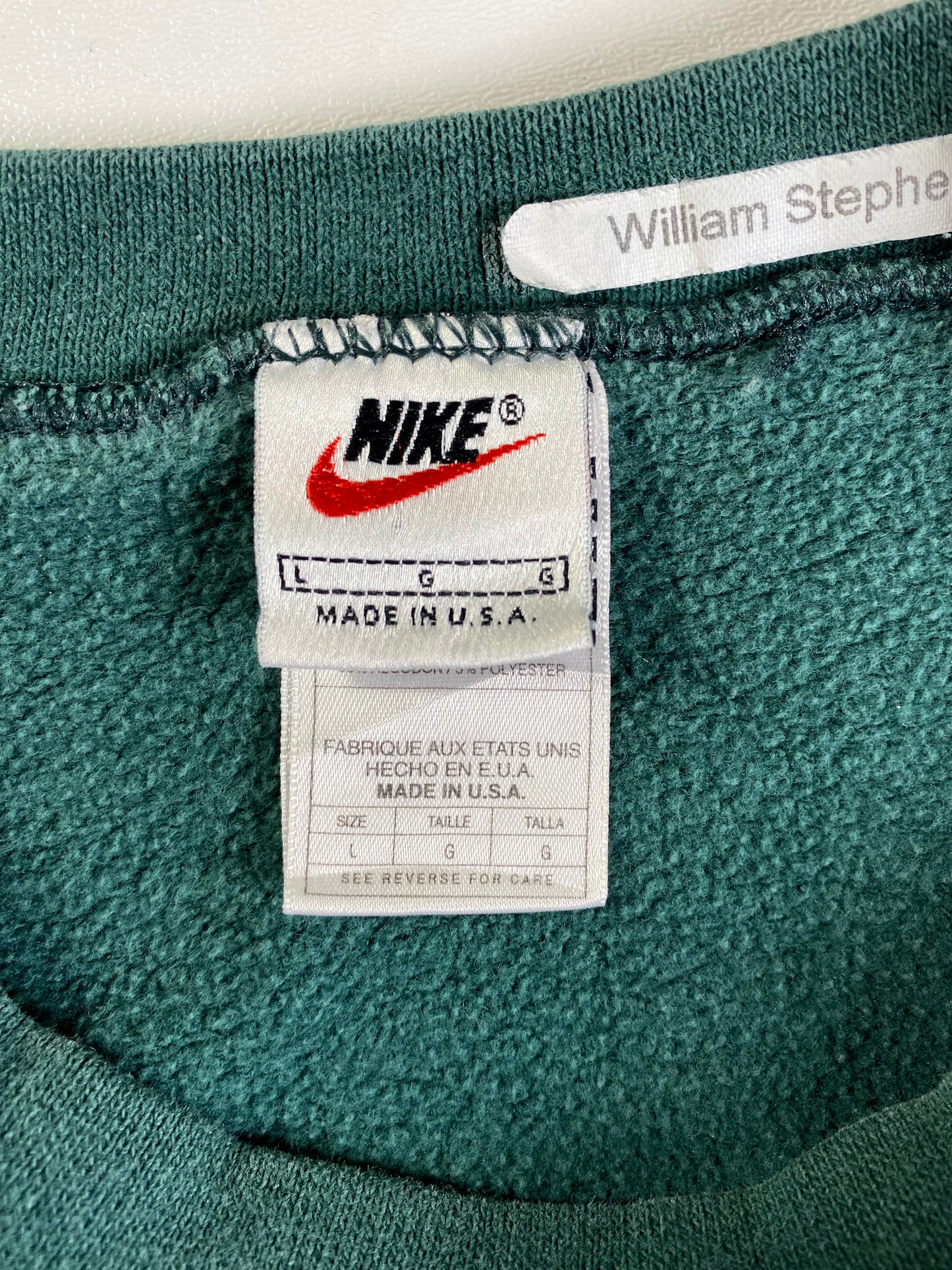 90’s NIKE MINI SWOOSH Made in USA Size L Vintage Sweat-shirt / A1339