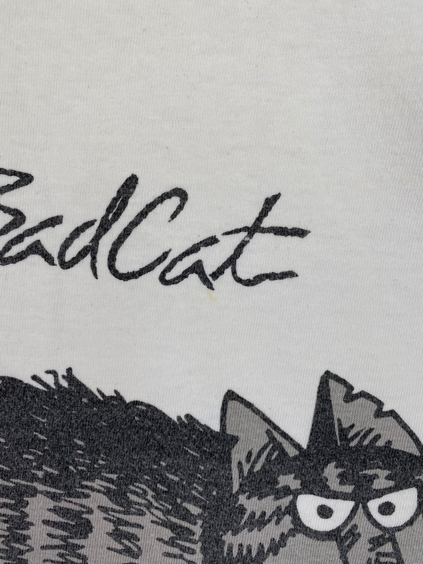 90's BAD CAT Made in USA Size XL Vintage T-Shirt / A1367