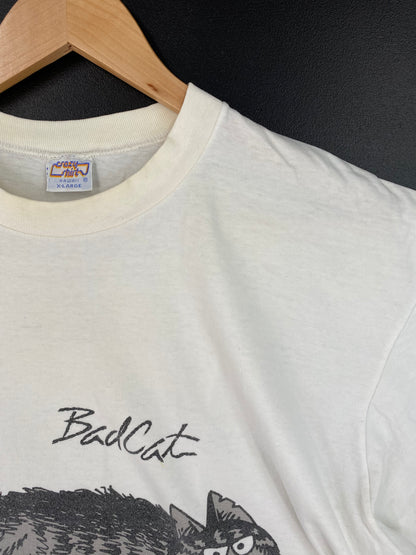 90's BAD CAT Made in USA Size XL Vintage T-Shirt / A1367