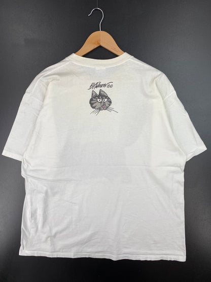 90's BAD CAT Made in USA Size XL Vintage T-Shirt / A1367