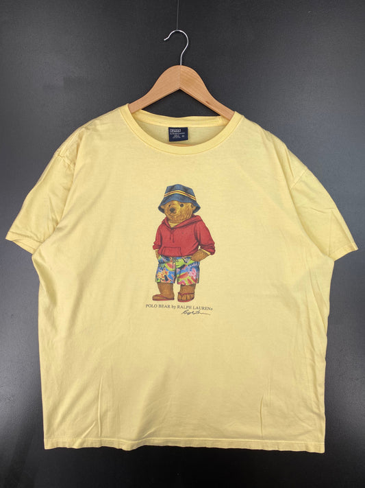 90's POLO RALPH LAUREN POLO BEAR Size XL Vintage T-Shirt / E3204T