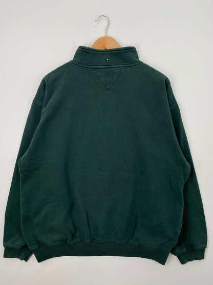 90's TOMMY HILFIGER Size XL Vintage Half-Zip Sweat-Shirt / A1365