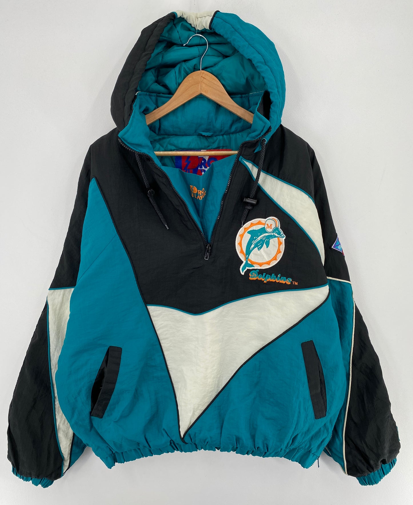 90’s DOLPHINS Size L NFL Nylon Padded Jacket / E1740N