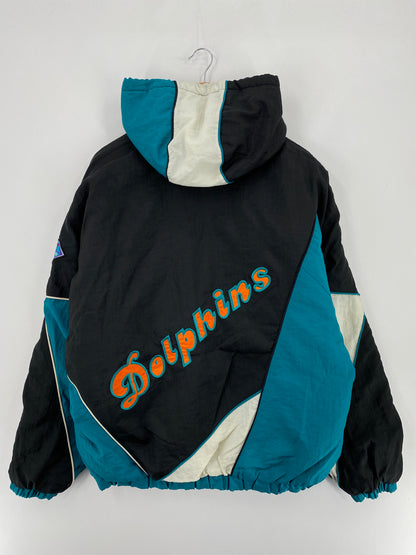 90’s DOLPHINS Size L NFL Nylon Padded Jacket / E1740N