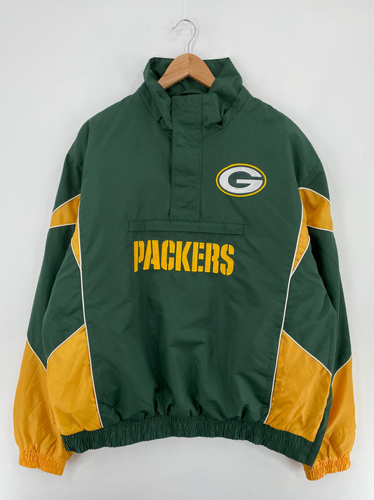 Vintage PACKERS Size XL NFL Nylon Padded Jacket / E1744N