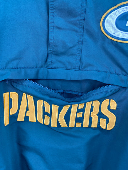 Vintage PACKERS Size XL NFL Nylon Padded Jacket / E1744N