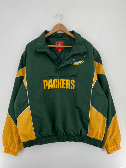 Vintage PACKERS Size XL NFL Nylon Padded Jacket / E1744N