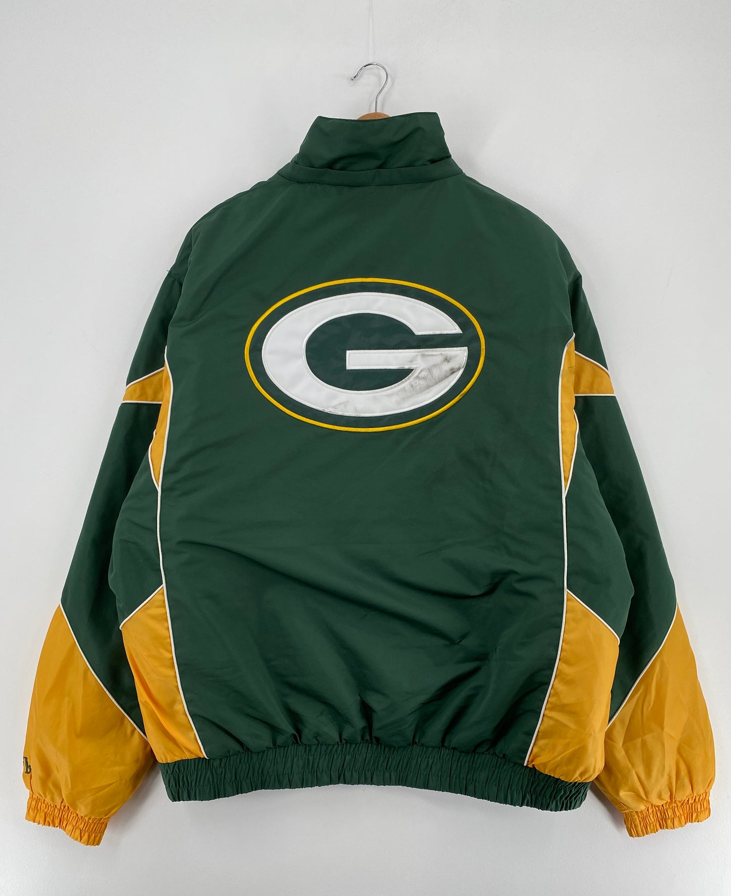Vintage PACKERS Size XL NFL Nylon Padded Jacket / E1744N