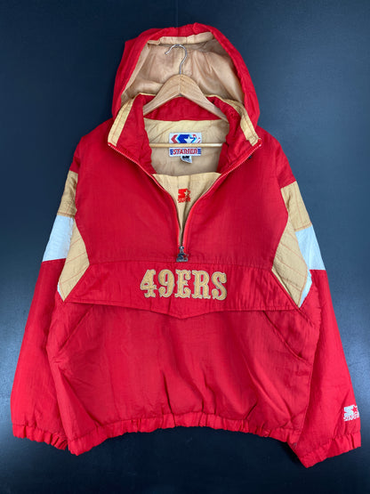 90’s STARTER x 49ERS Size L NFL Nylon Padded Jacket / E1745N