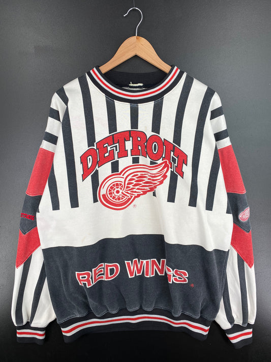 90’s DETROIT RED WINGS Size No Tag (Approx.XL) NFL Sweat-shirt / A1439