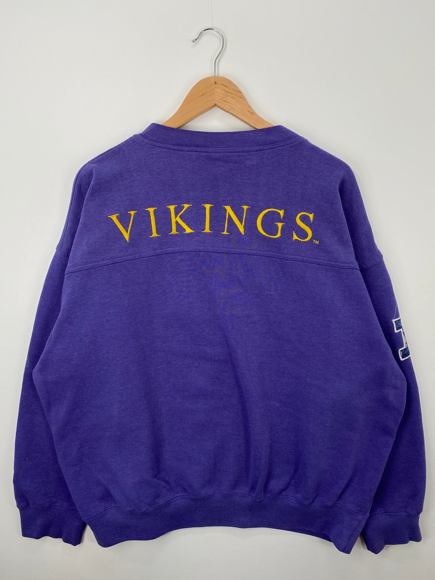 90's MINNESOTA VIKINGS Size XL Vintage NFL Sweat-shirt / A1442