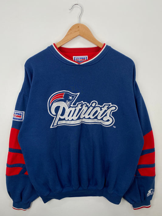 90's STARTER x NEW ENGLAND PATRIOTS Size L Vintage NFL Sweat-shirt / A1443