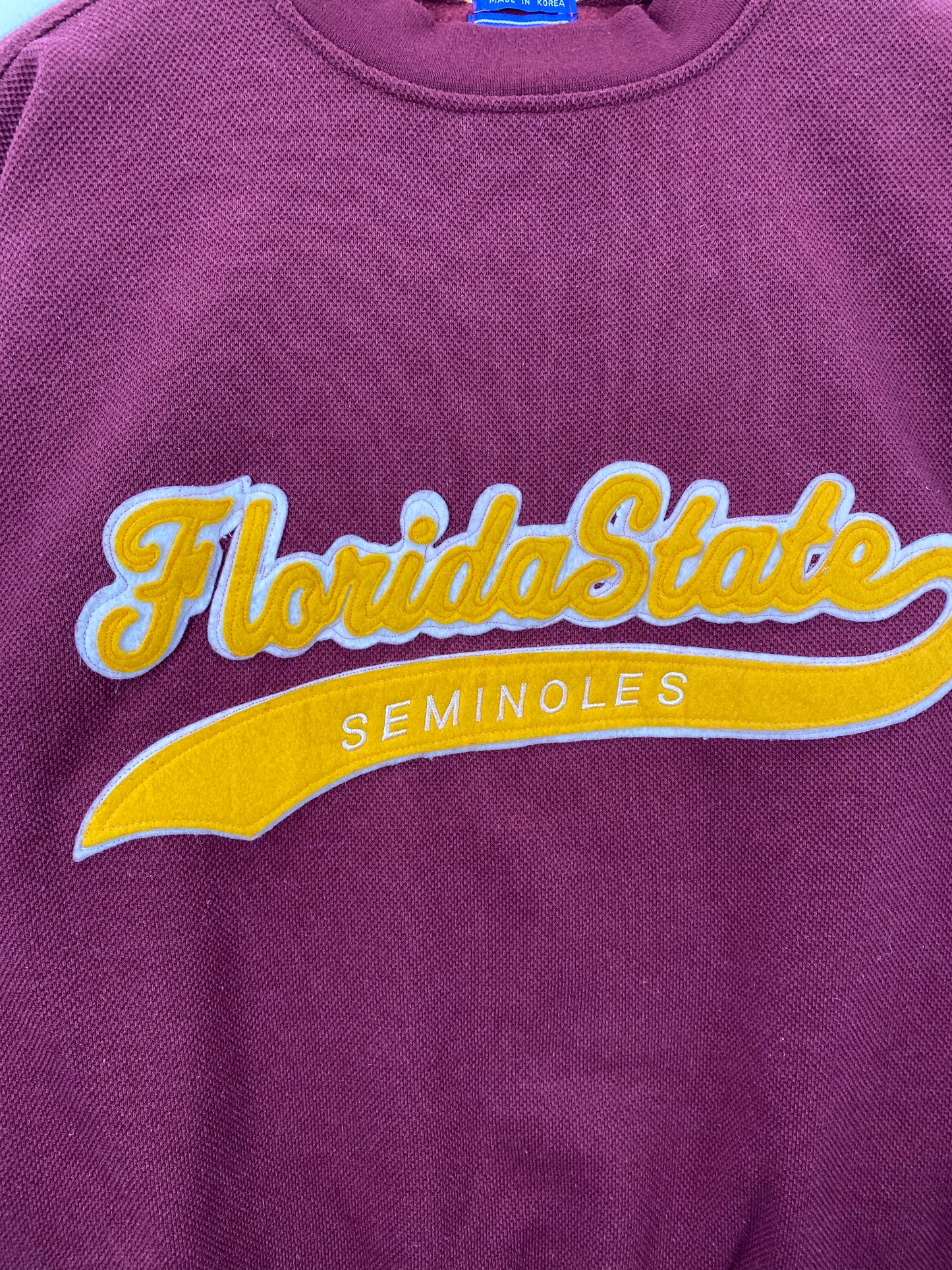 90's STARTER x FLORIDA STATE SEMINOLES Size M Vintage College Sweat-shirt / A1445