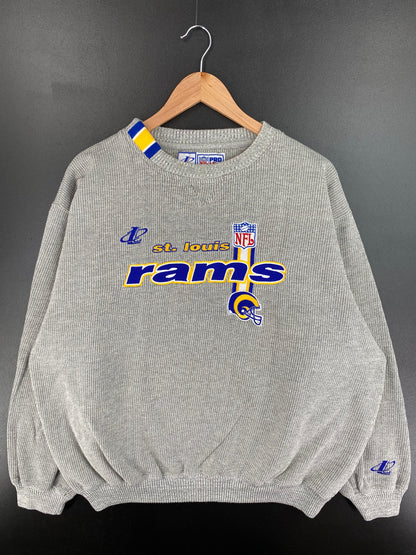 Vintage ST. LOUIS RAMS Size XL Vintage NFL Sweat-shirt / A1447