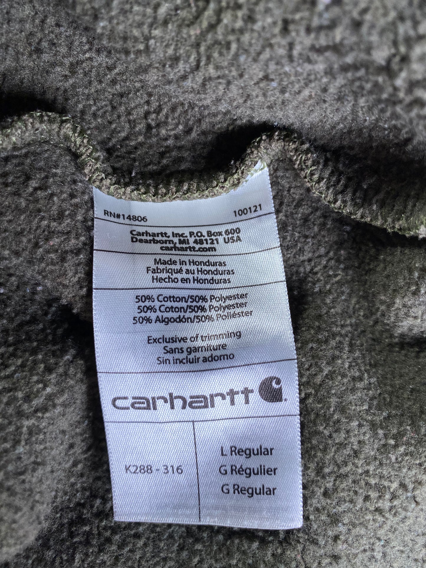 Vintage CARHARTT Size L Hoodie Sweat-Shirt  / A1489
