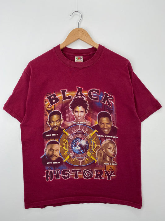 90's BLACK HISTORY Size L Vintage T-shirt / A1520