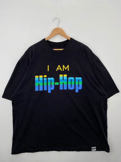 90's I AM HIP HOP Size No Tag (Approx.XXXL) Vintage T-shirt / A1521