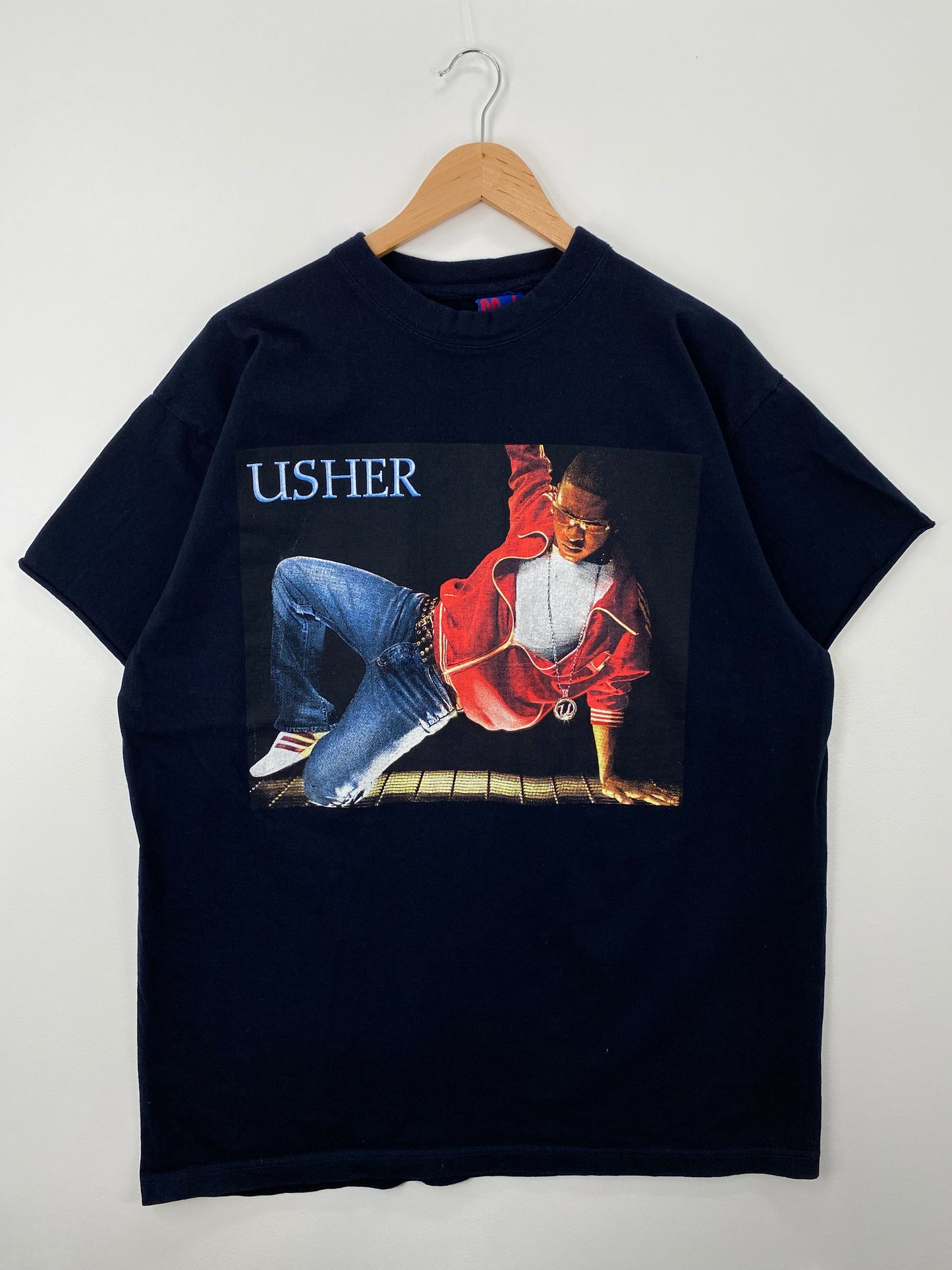 .90's USHER Size XXL Vintage Music T-shirt / A1522