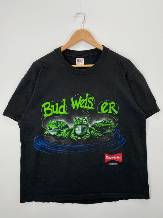 1995 BUDWEISER Made in USA Size XL Vintage T-shirt / E4094T