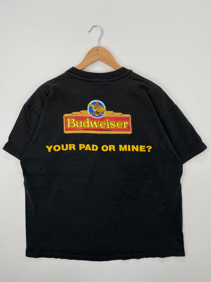1995 BUDWEISER Made in USA Size XL Vintage T-shirt / E4094T