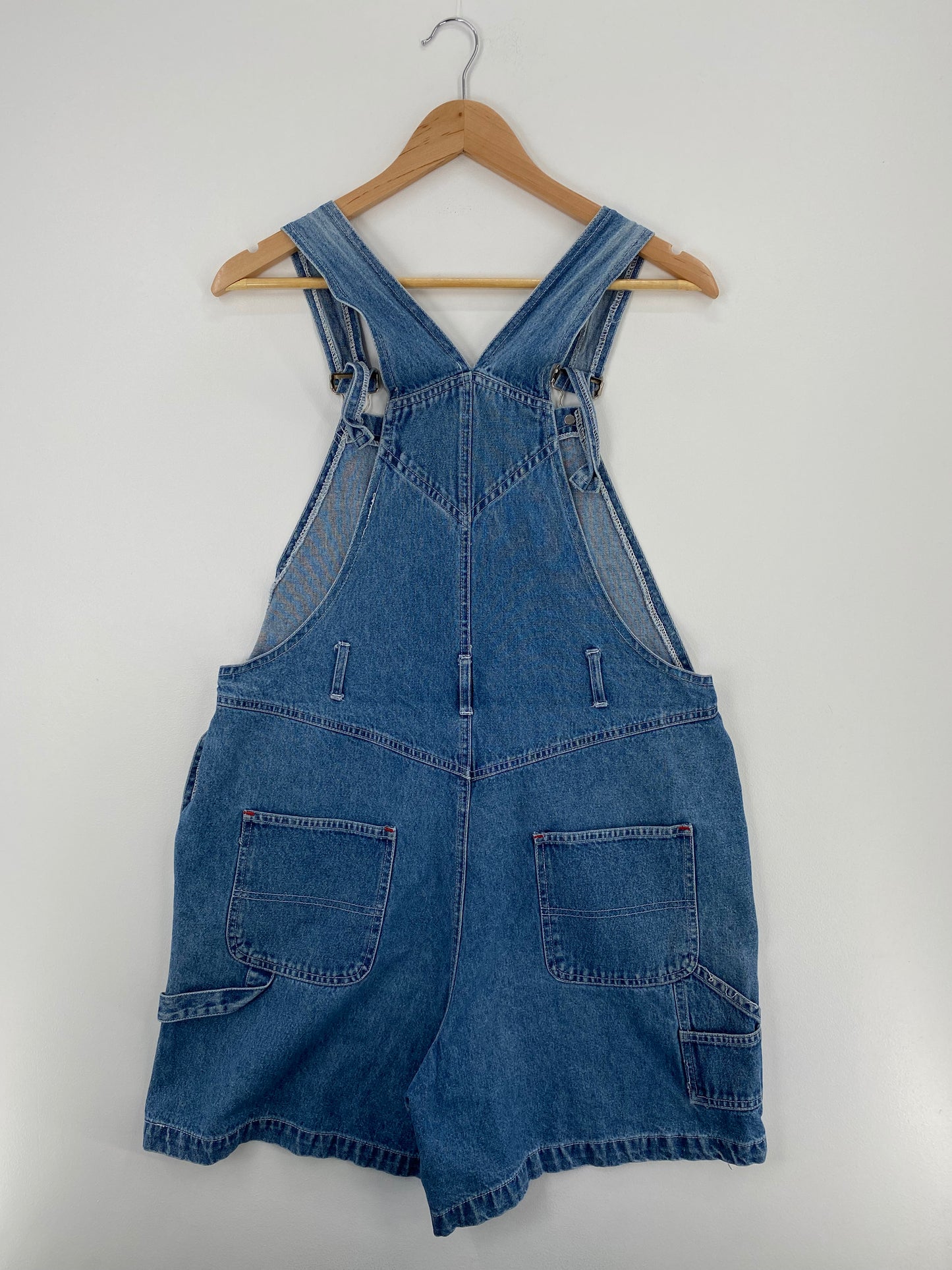 90's DISNEY WINNIE THE POOH Size XL Vintage Denim Overall Shorts / A1584