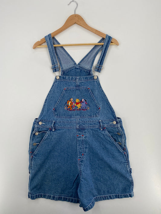 90's DISNEY WINNIE THE POOH Size L Vintage Denim Shorts / A1587