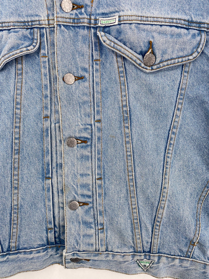 90's GUESS Made in USA Size L Vintage Denim Jacket / A1589