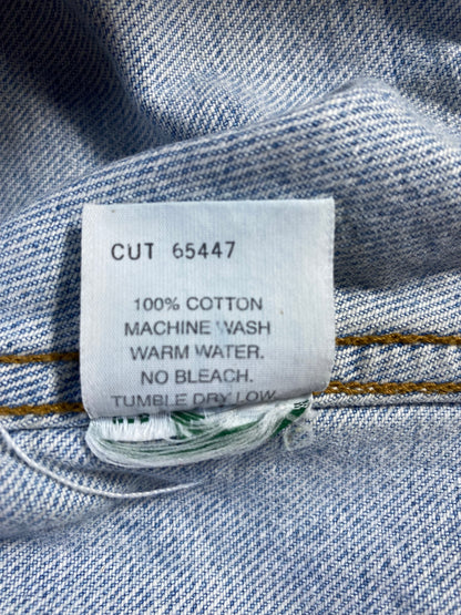 90's GUESS Made in USA Size L Vintage Denim Jacket / A1589