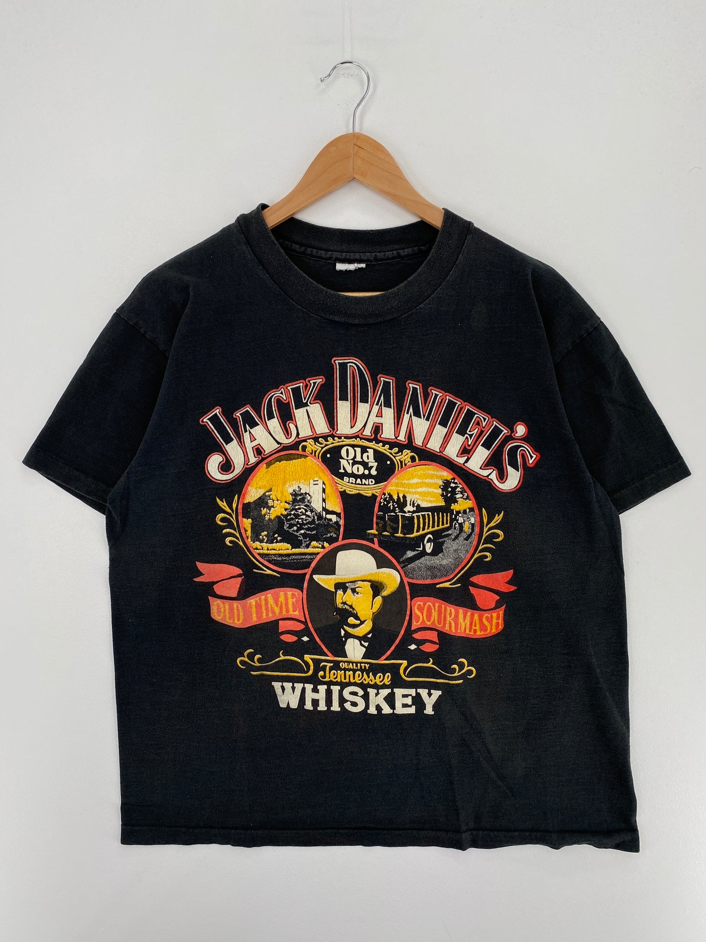 Vintage JACK DANIEL'S Size No Tag (Approx.L) T-Shirt / A6021