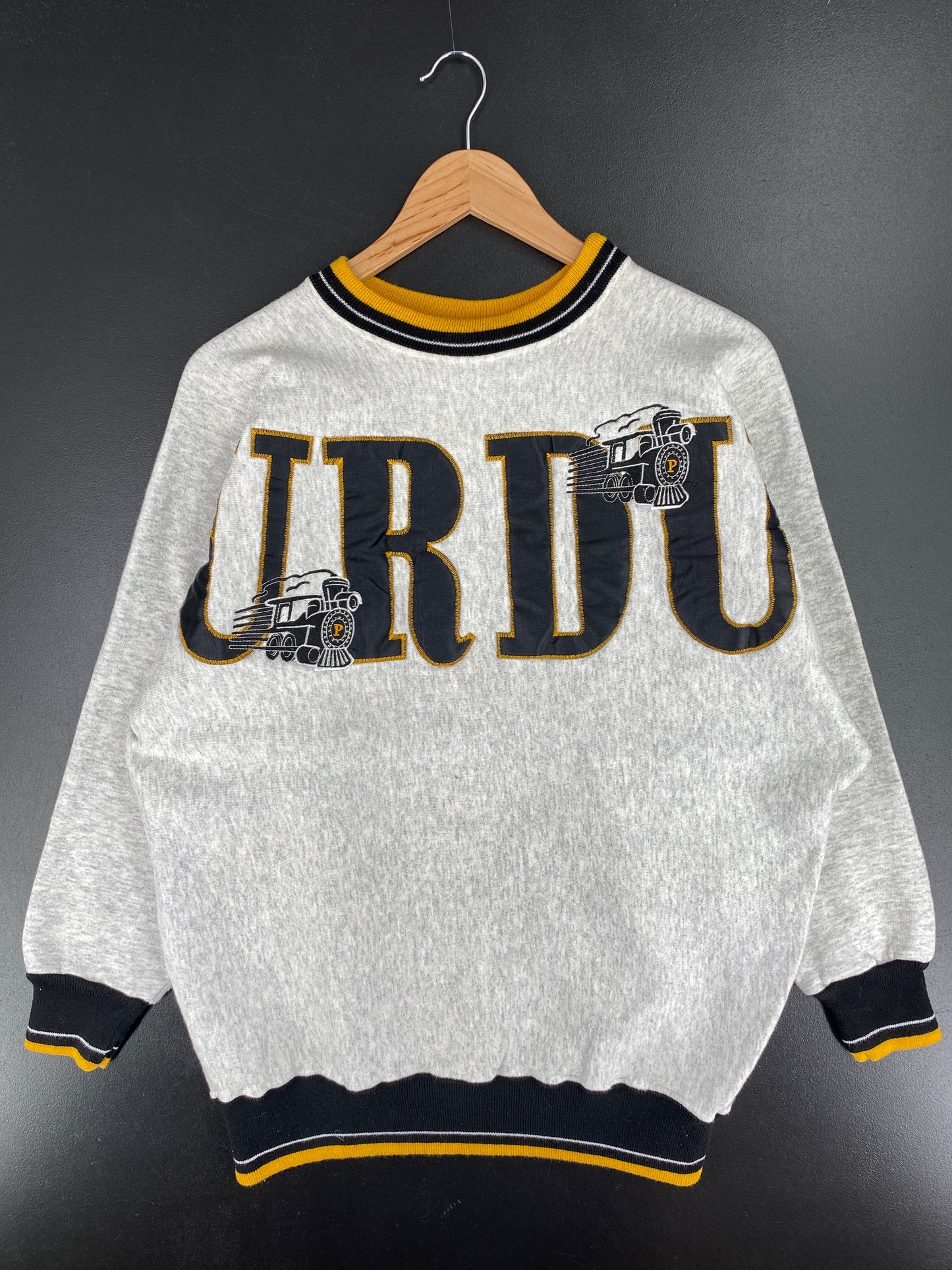 90's PURDUE UNIVERSITY Made in USA Size L Vintage College Sweat-Shirt / A6024