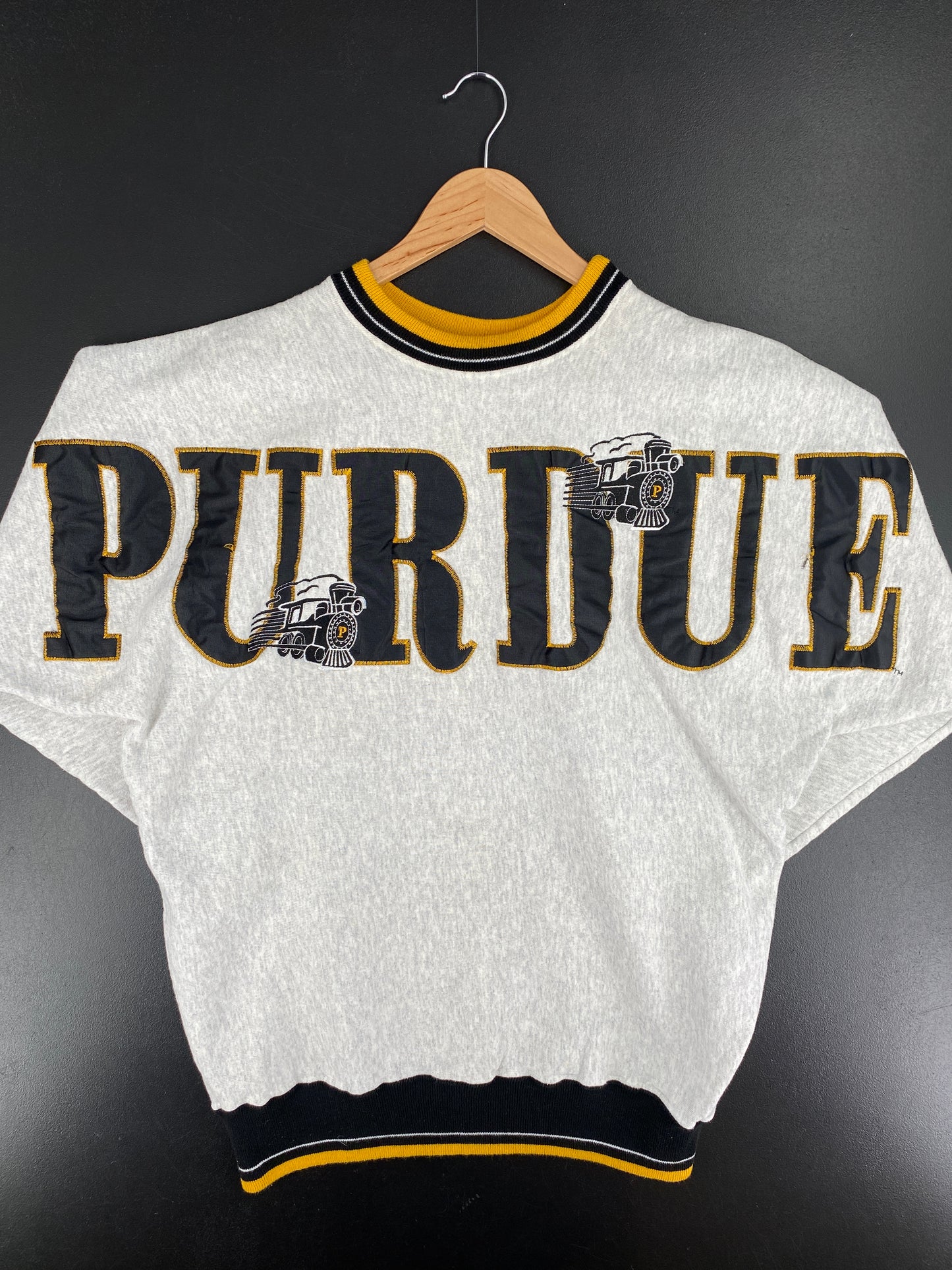 90's PURDUE UNIVERSITY Made in USA Size L Vintage College Sweat-Shirt / A6024