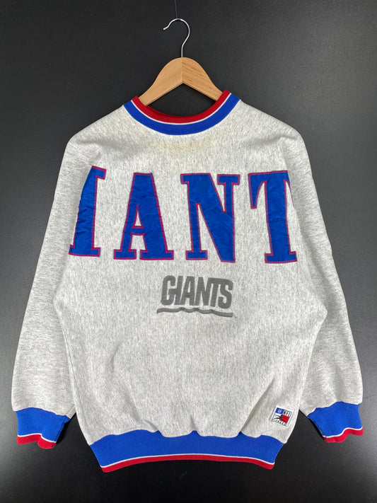 90's NEW YORK GIANTS Made in USA Size (Approx.L) Vintage NFL Sweat-Shirt / A6026