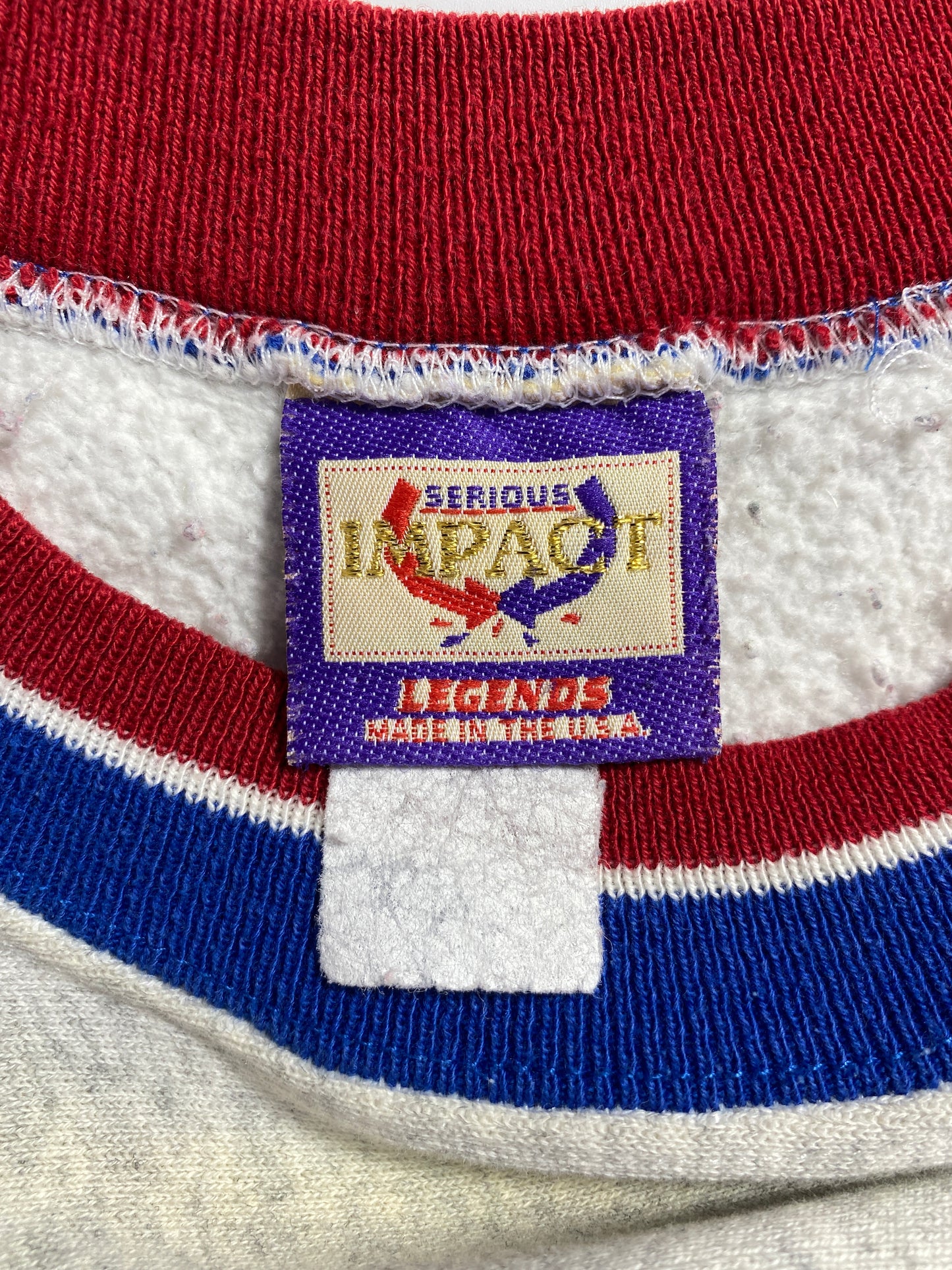 90's NEW YORK GIANTS Made in USA Size (Approx.L) Vintage NFL Sweat-Shirt / A6026