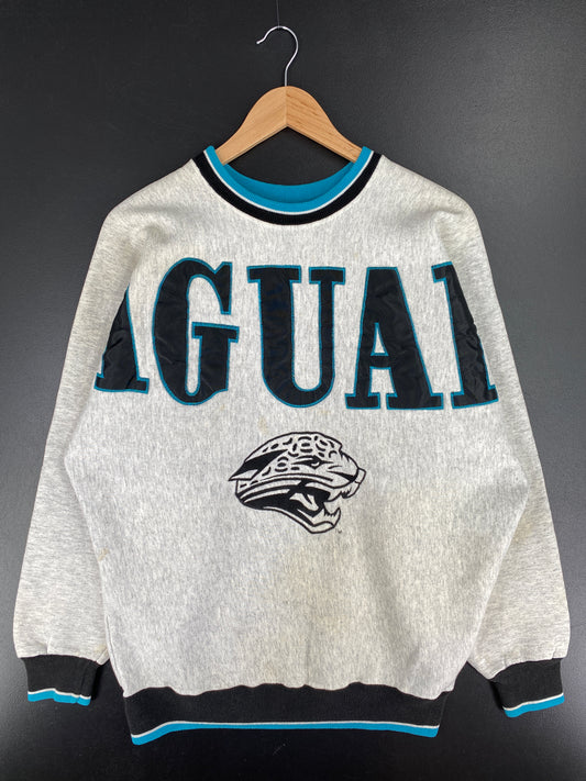 90's JACKSONVILLE JAGUARS Made in USA Size No Tag (Approx.L) Vintage NFL Sweat-Shirt / A6028