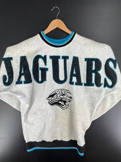 90's JACKSONVILLE JAGUARS Made in USA Size No Tag (Approx.L) Vintage NFL Sweat-Shirt / A6028