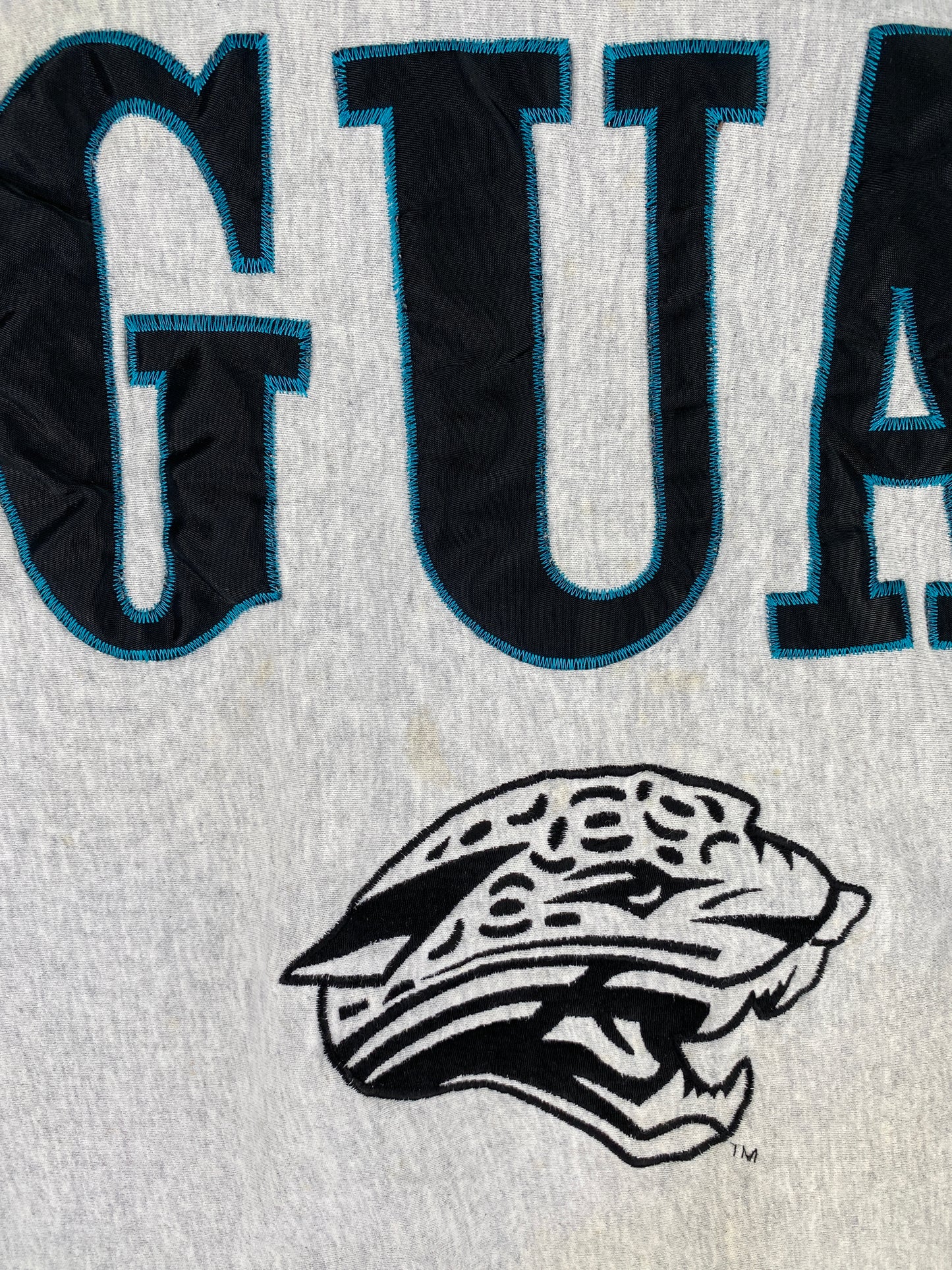 90's JACKSONVILLE JAGUARS Made in USA Size No Tag (Approx.L) Vintage NFL Sweat-Shirt / A6028