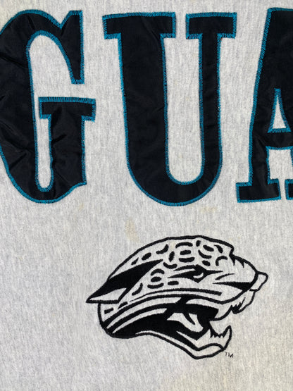 90's JACKSONVILLE JAGUARS Made in USA Size No Tag (Approx.L) Vintage NFL Sweat-Shirt / A6028