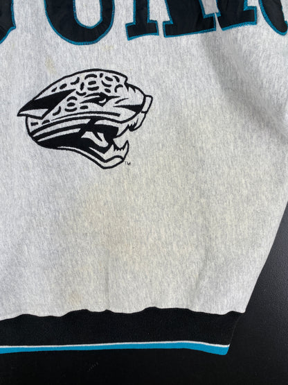 90's JACKSONVILLE JAGUARS Made in USA Size No Tag (Approx.L) Vintage NFL Sweat-Shirt / A6028