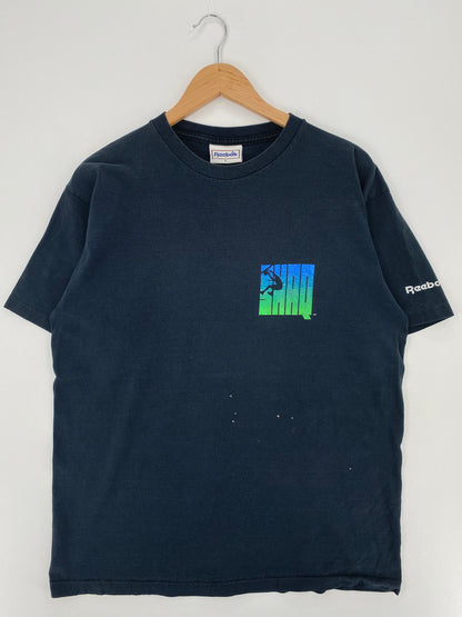 90's Reebok SHAQ Made in USA Size L Vintage NBA T-shirt / A1724