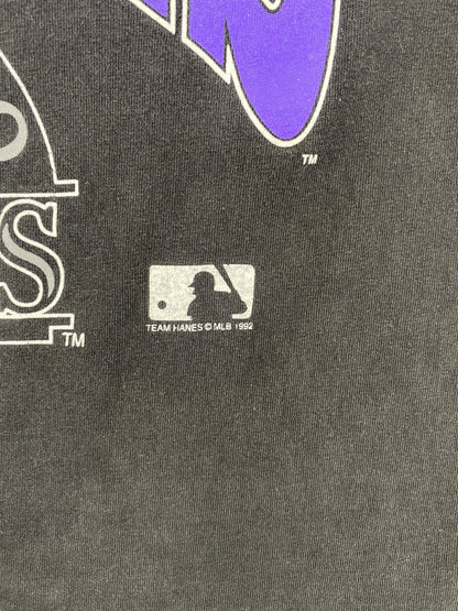 1992 COLORADO ROCKIES Made in USA Size M Vintage MLB T-shirt / A1726