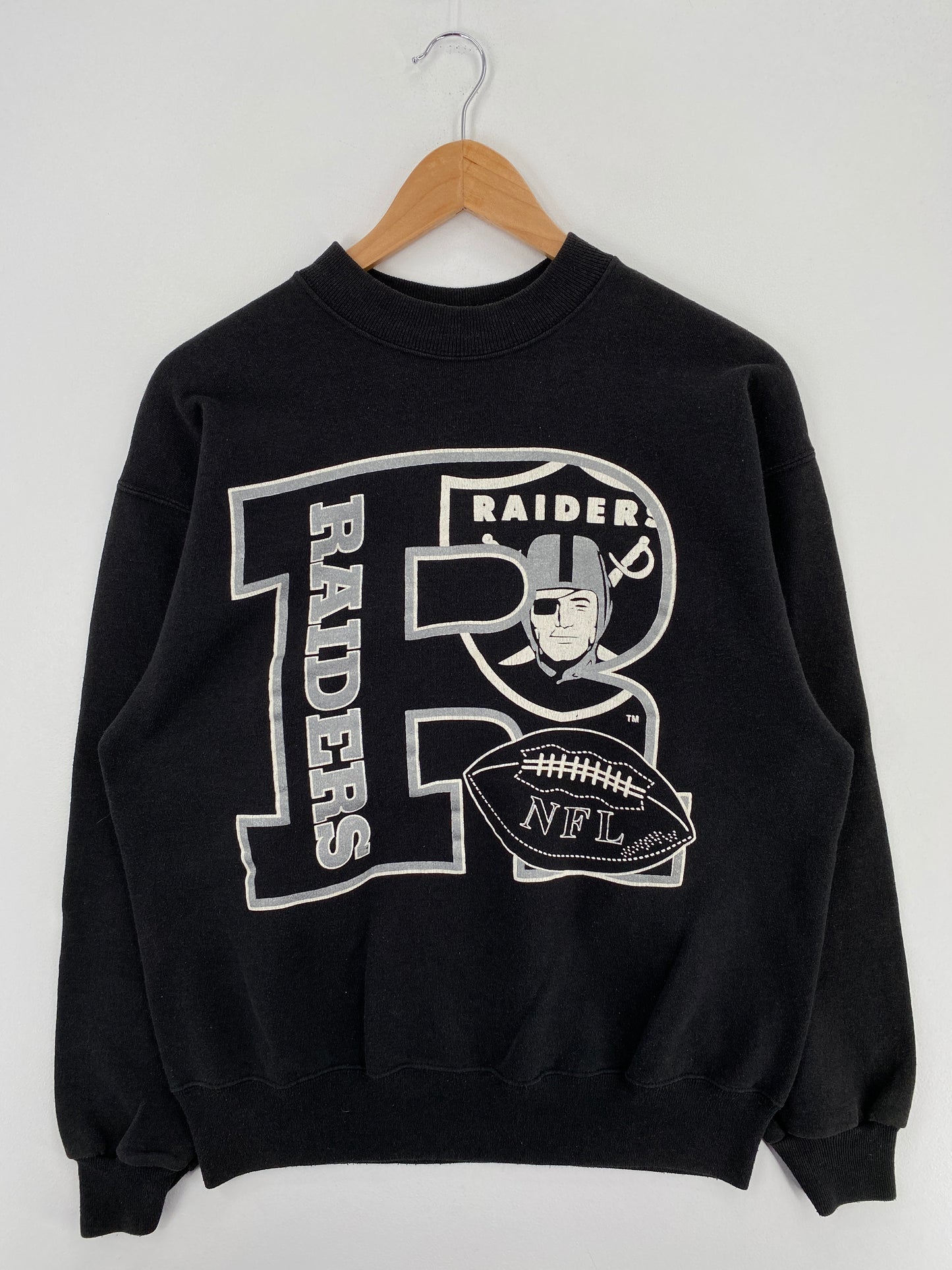90's RAIDERS Size L Vintage NFL Sweat-Shirt / A6052