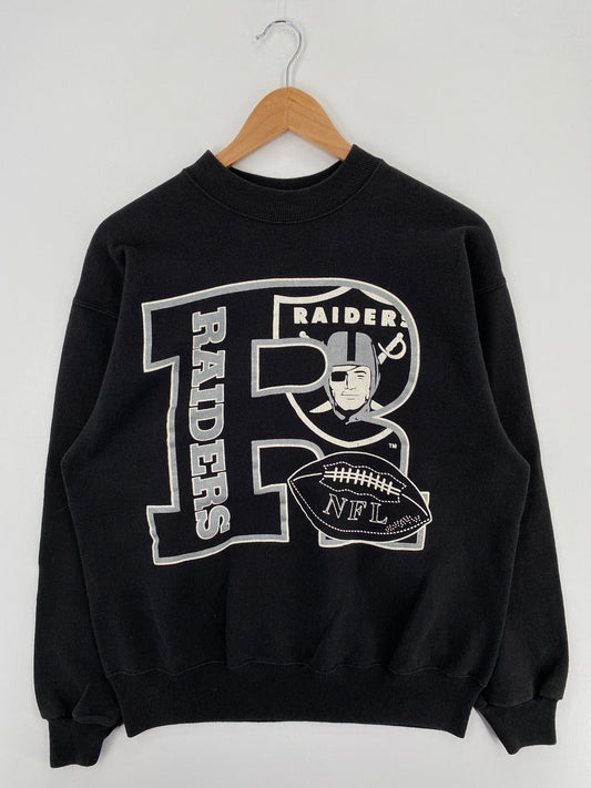 90's RAIDERS Size L Vintage NFL Sweat-Shirt / A6052