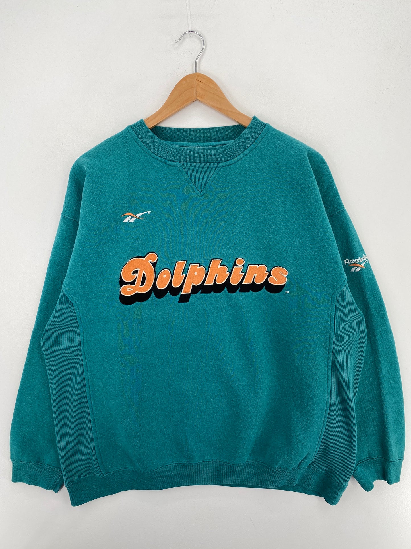 90's MIAMI DOLPHINS Size L Vintage NFL Sweat-Shirt / A6054