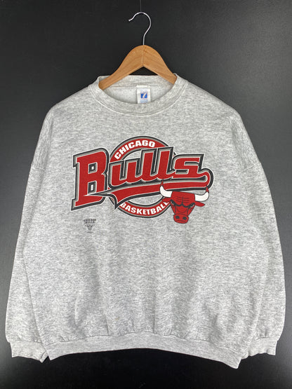 90's CHICAGO BULLS Made in USA Size XL Vintage NBA Sweat-Shirt / A6056