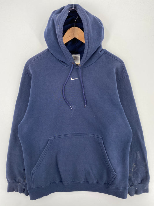 90's NIKE CENTER SWOOSH Size L Vintage Hoodie Sweat-shirt / A6068
