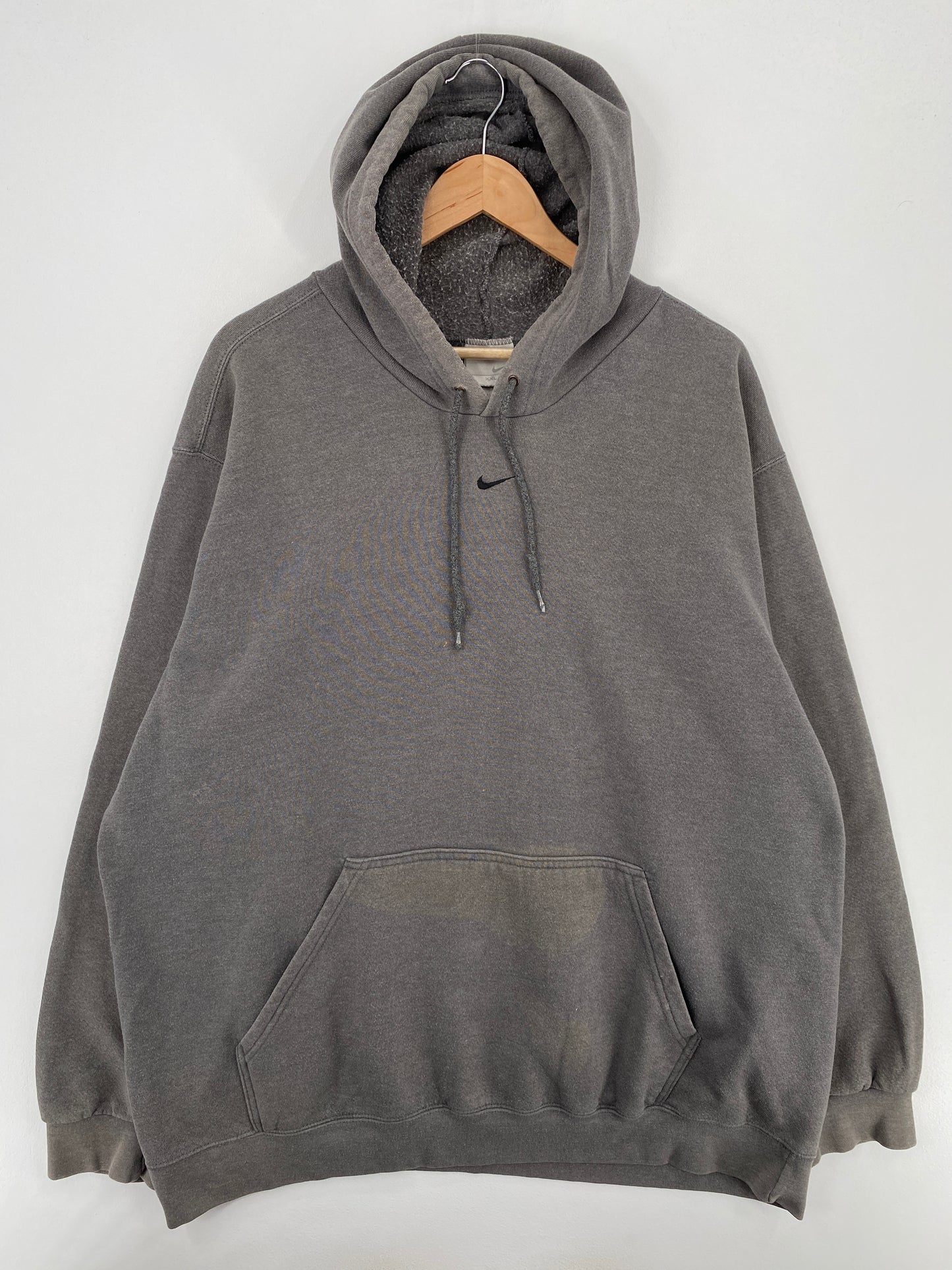 90's NIKE CENTER SWOOSH Size XXL Vintage Hoodie Sweat-shirt / A6069