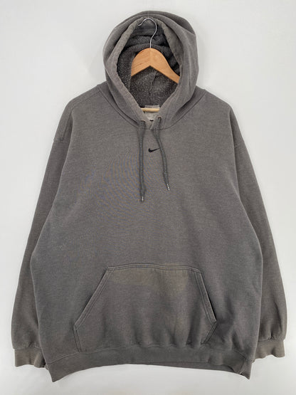 90's NIKE CENTER SWOOSH Size XXL Vintage Hoodie Sweat-shirt / A6069