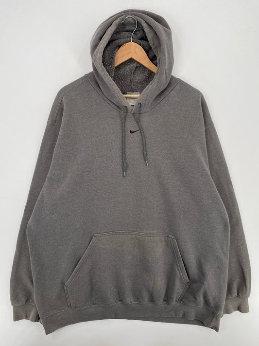 90's NIKE CENTER SWOOSH Size XXL Vintage Hoodie Sweat-shirt / A6069