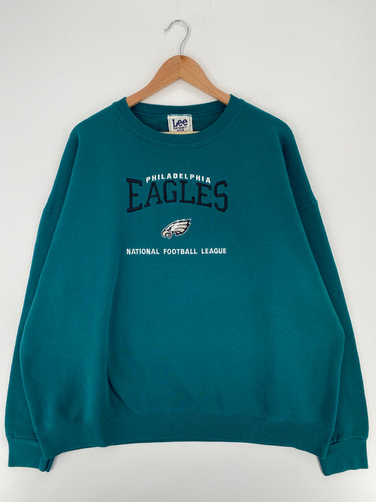 90's PHILADELPHIA EAGLES Made in USA Size XXL Vintage NFL Sweat shirt / A1741